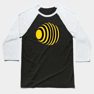 Yellow and Black Sphere Baseball T-Shirt